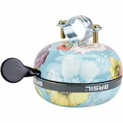 Basil Bloom Field Big Fahrradklingel Blau/bunt -City Herrenräder Verkaufsladen basil bloom field big bicycle bell sky blue 3