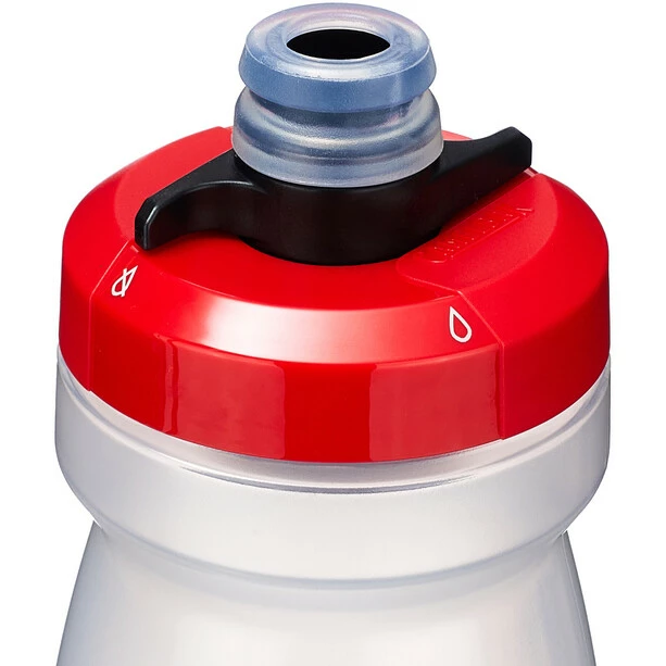 CamelBak Podium Flasche 620ml Transparent/rot 5 CamelBak Podium Flasche 620ml Transparent/rot – Bild 3