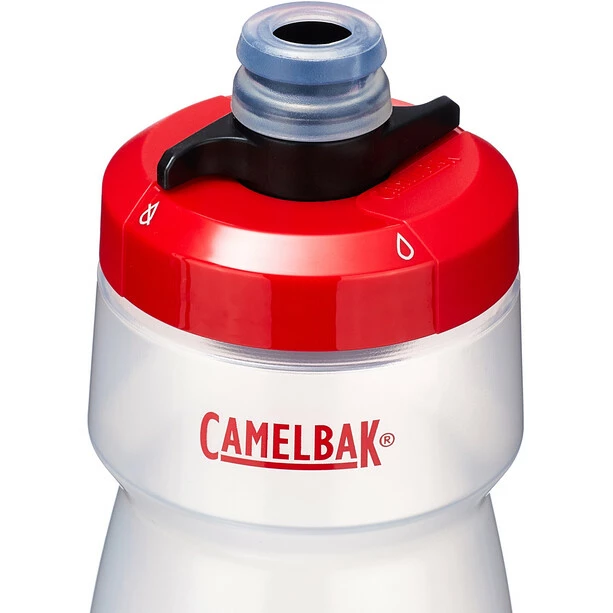 CamelBak Podium Flasche 710ml Transparent/rot 4 CamelBak Podium Flasche 710ml Transparent/rot – Bild 2