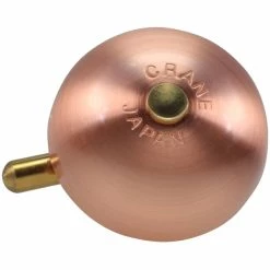 Crane-bell-co CRANE BELL CO. Mini Karen Fahrradklingel Für Steuersatz-Spacer Montage Braun