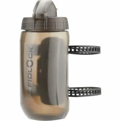 Fidlock Twist Trinkflasche 450ml Inkl. Uni Base Mount Schwarz/transparent