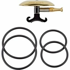 Lezyne Classic Shallow Klingel Gold/schwarz -City Herrenräder Verkaufsladen lezyne classic shallow bell brass 3