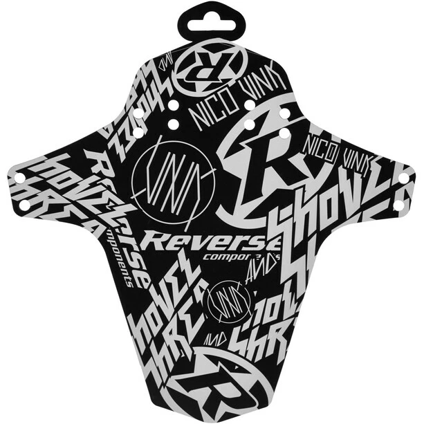 Reverse Nico Vink-Stickerbomb Schutzblech Schwarz/weiß 3 Reverse Nico Vink-Stickerbomb Schutzblech Schwarz/weiß