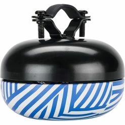 XLC Minigun DD-M09 Fahrradglocke Ø83mm Blau/weiß -City Herrenräder Verkaufsladen xlc minigun dd m09 bicycle bell o83mm stripes blue white 3